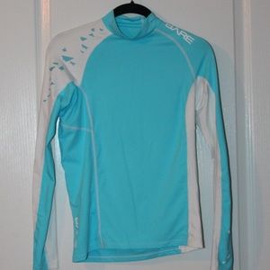 Bare Swim - Bare Rashguard blue and white women's size medium Bare Swim - Bare Rashguard blue and white women's size medium